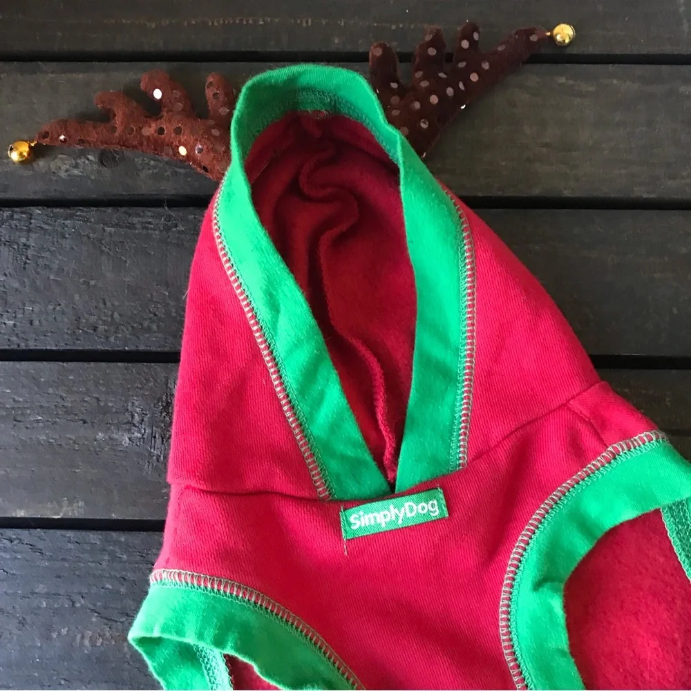 Simply Dog Hoodie Christmas Reindeer for Hire